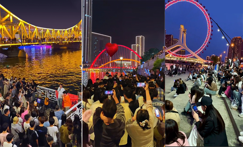 May Day holiday tourist traveling of Tianjin China.jpg