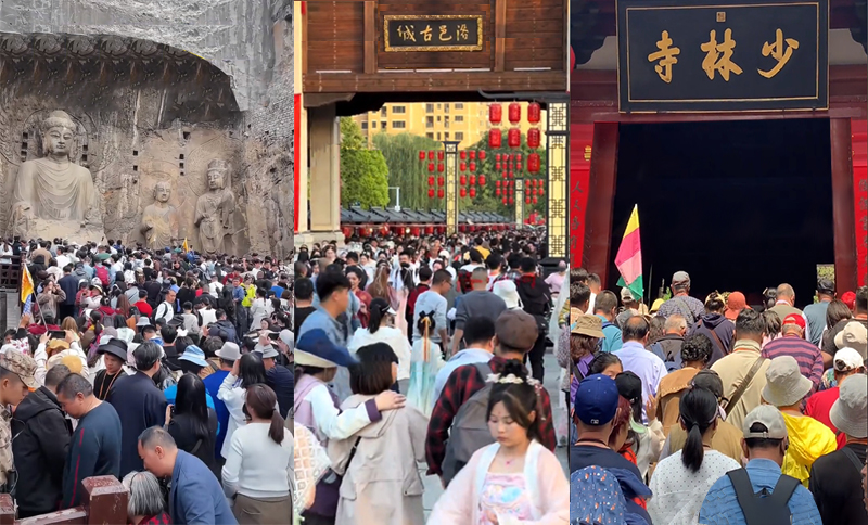 May Day holiday tourist traveling of Henan China.jpg
