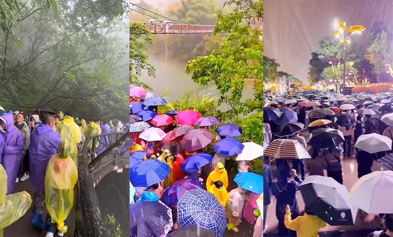 China May Day holiday Tourist Traveling on Rainy Day.jpg